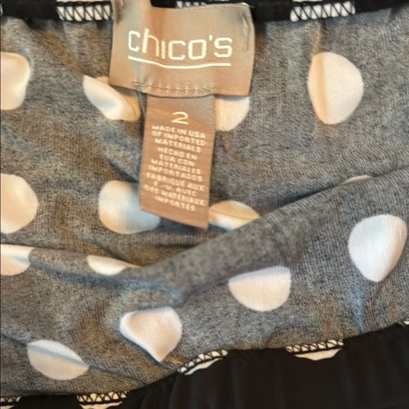 Chico's Black and White Mini‎ Pencil Skirt - Picture 2 of 2